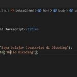 Belajar JavaScript dengan IDE